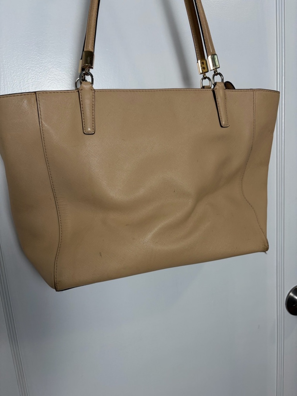 Coach Madison Tan Beige Leather Zip Top Tote Bag 29002 - Picture 14 of 16